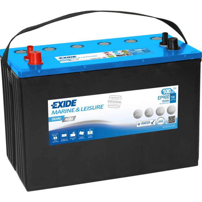 Huvudbild för Batteri Exide DUAL AGM 100 Ah
