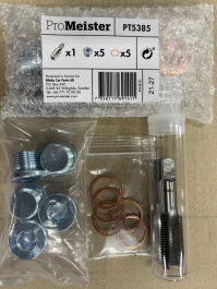 Oljeplugg Reparationssats M20x1,5 (5st Brickor & 1st Plugg /Tapp) ProMeister