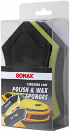Sonax Carnauba Care Polish & Wax Sponges - Appliceringssvampar 2-pack