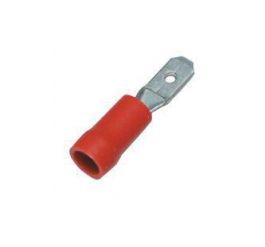 Flatstift röd 0.5-1.5 mm² 6.3x0.8 mm