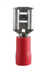 Flatstiftshylsa röd 0.5-1.5 mm² 6.3x0.8 mm