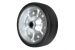 Reservhjul 200x50mm Stålfälg  Fullgummihjul Ø20mm/48mm Valeryd