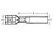 ProMeister Limflatstiftshylsa Röd 0.5-1.5 mm², 6.3x0.8 mm