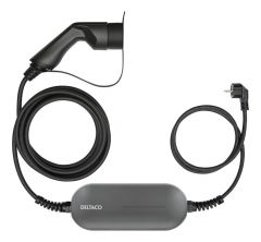 Deltaco e-Charge Laddkabel 1,8 kW Schuko-Typ2 1-FAS 8 A, 5.5 m