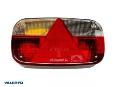 Baklampa Aspöck Multipoint III, Vä, 244x138x60 med dimljus, bajonett 5-pol inkl. glödlampor Valeryd