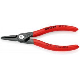 Precisionslåsringstång för innerringar i borrhål med plastöverdrag som ger säkert grepp grå, försedd med korrosionsskydd 140 mm Knipex