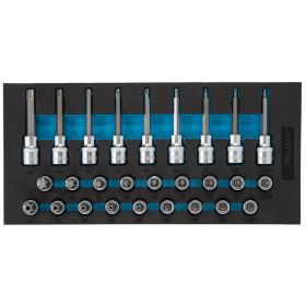 Hylssats 1/2" Torx T20-T60 27-Delar ProMeister