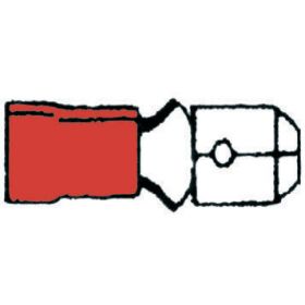 ProMeister Flatstift Röd 0.5-1.5 mm², 4.8x0.8 mm