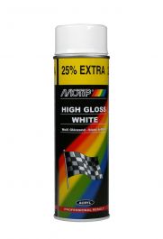 Motip High Gloss - Rallyfärg Vit 500 ml