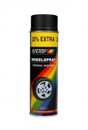 Motip Wheelspray Matt - Fälgfärg Svart 500 ml