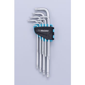 L-Nyckelsats Torx Med Kulände T10-T50 9-Delar ProMeister
