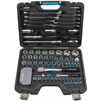 Hylsnyckelsats 1/4" & 1/2" 99-Delar ProMeister