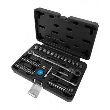 Bits & Hylsor Med Extra Låg Profil 52-Delar ProMeister