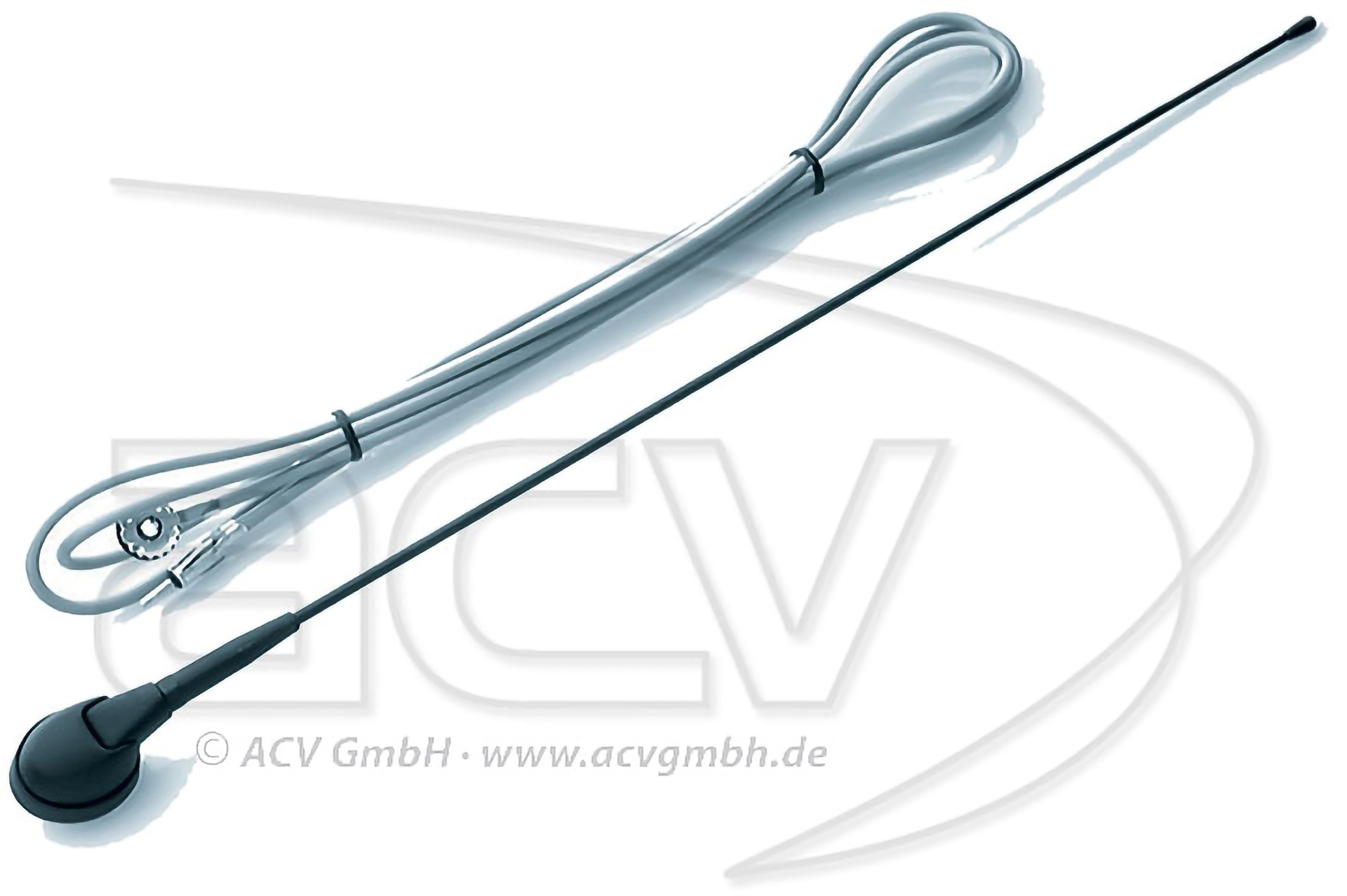 Tak antenn Fiat m,m 0-90grader, 10mm hål, 2,7m kabel