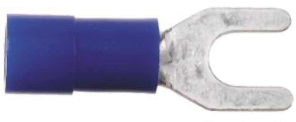 Gaffelskor 1,5 mm² - 2,5mm² Blå 100 pack