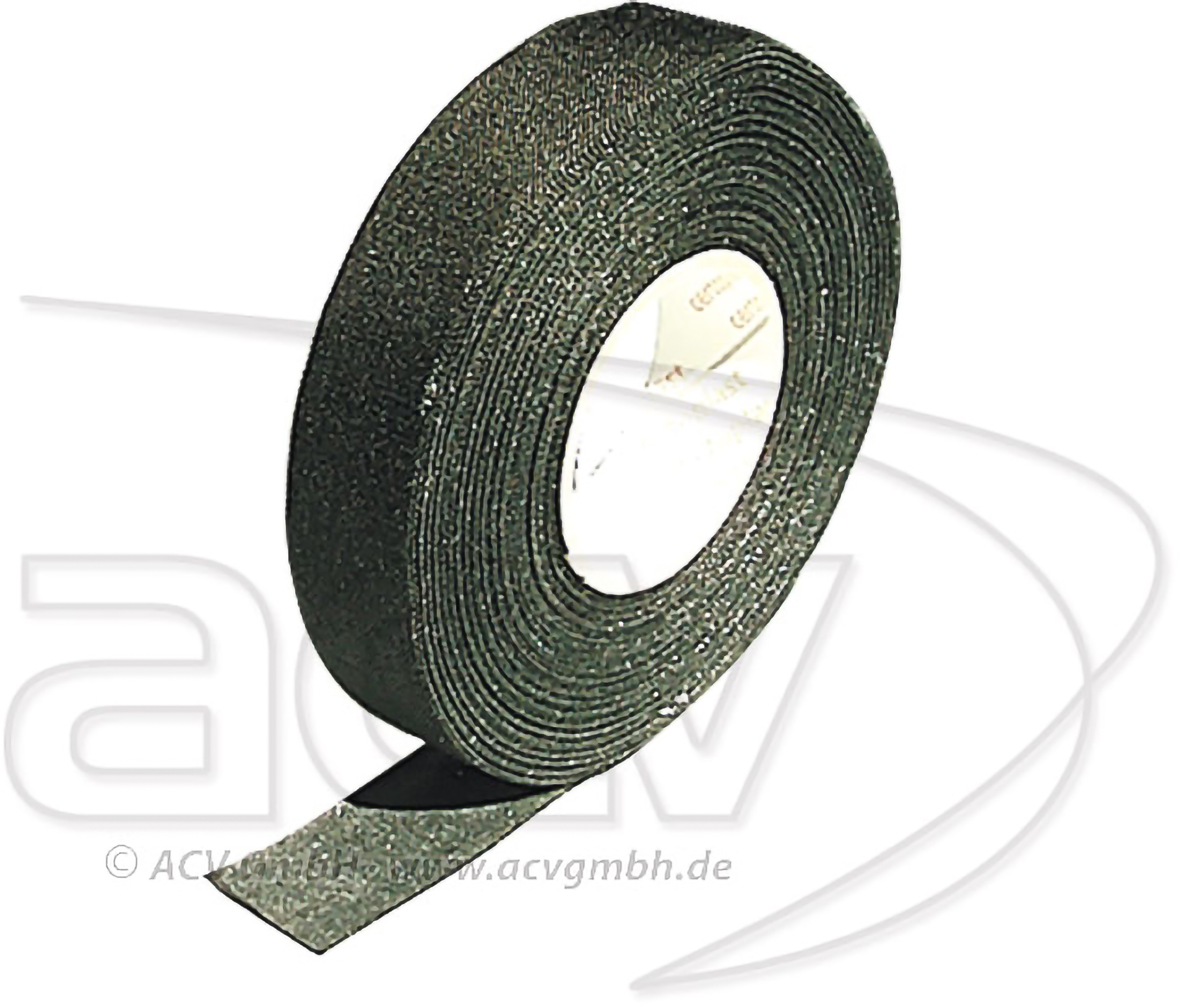 Tejp svart polyster/tyg 9mm 25m