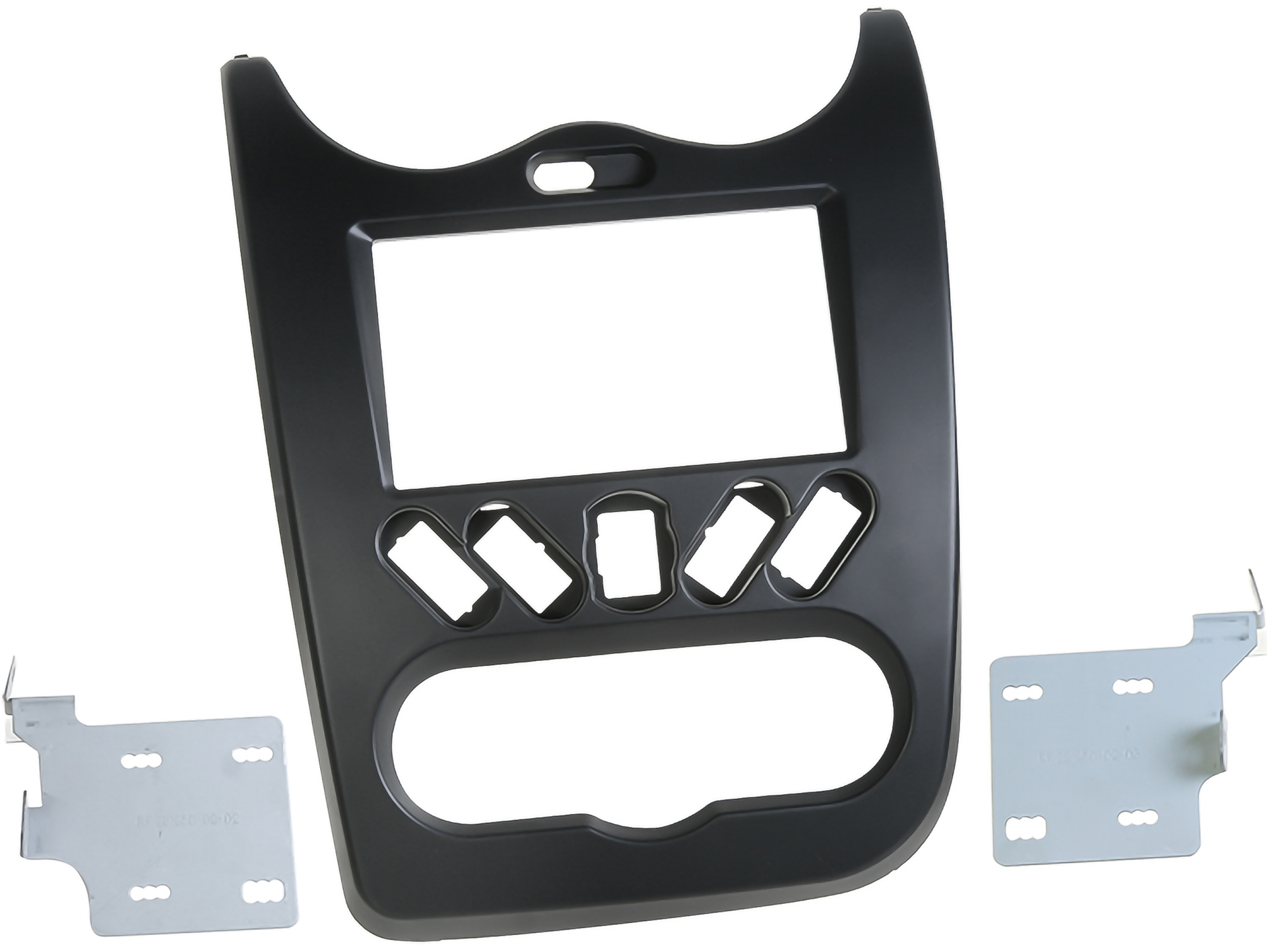 Monteringsram 2-din stereo Dacia Duster 2010- Svart