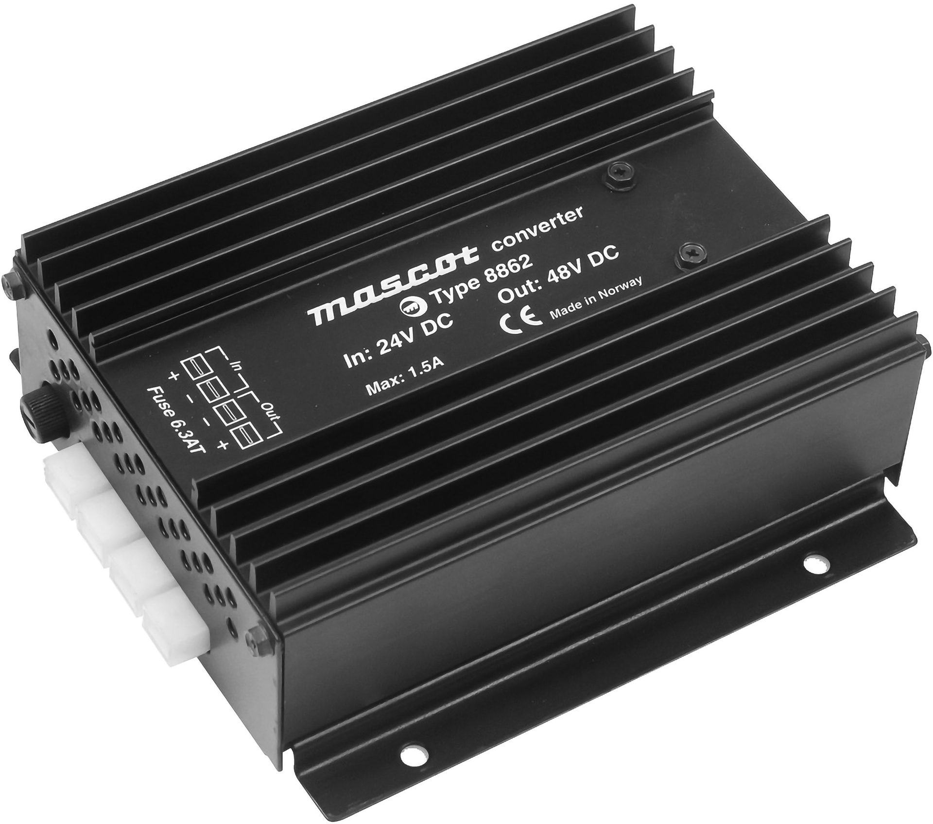 Connects2 24-12 volts omvandlare 10Amp 4-vägsskyddad