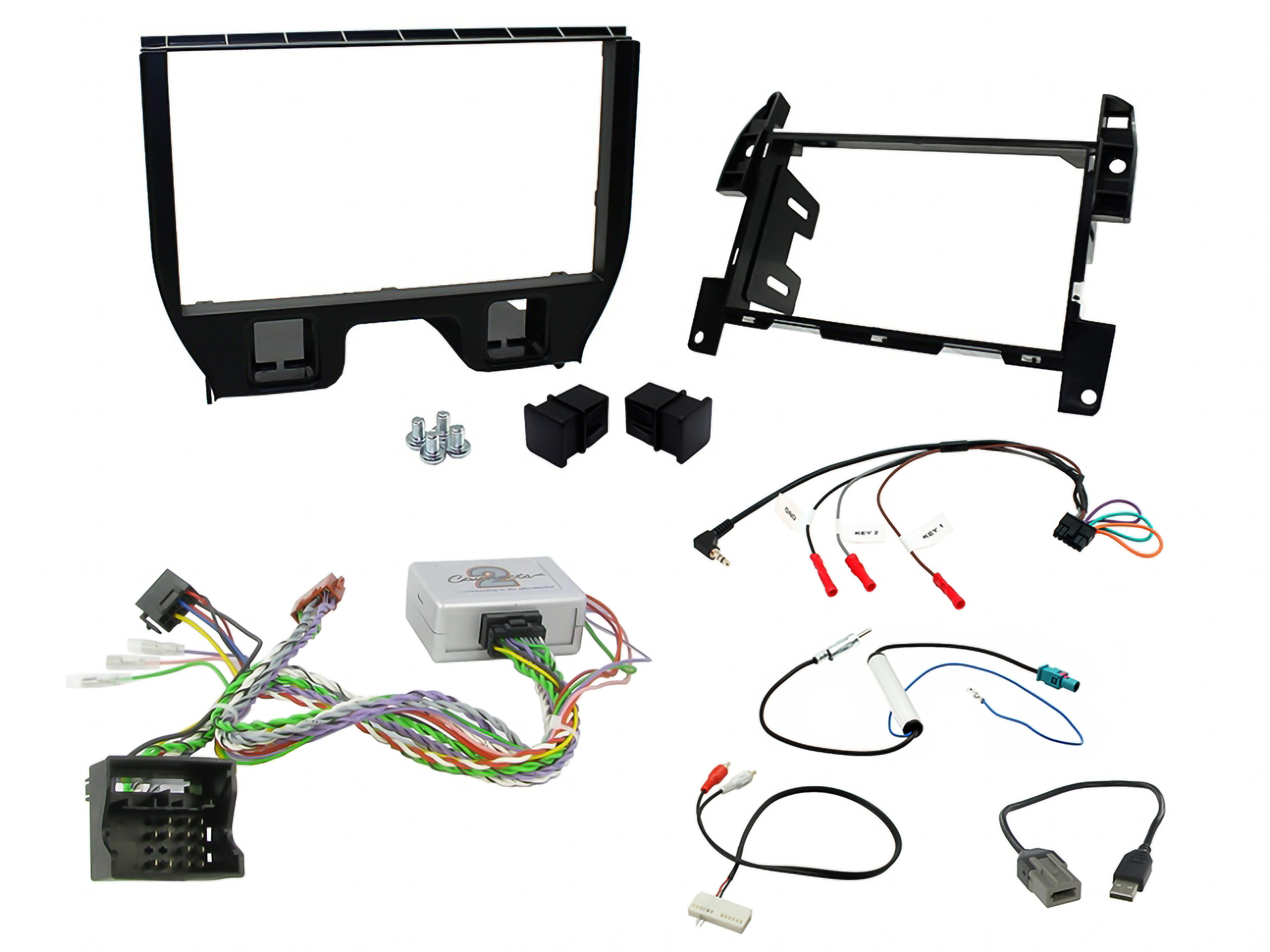 Installationskit Citroen DS3, C3 2009- med PDC Audio, USB & AUX