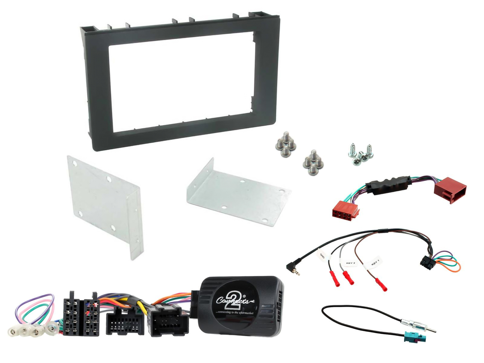 Installationskit Saab 9-3 2008> Dubbel-din