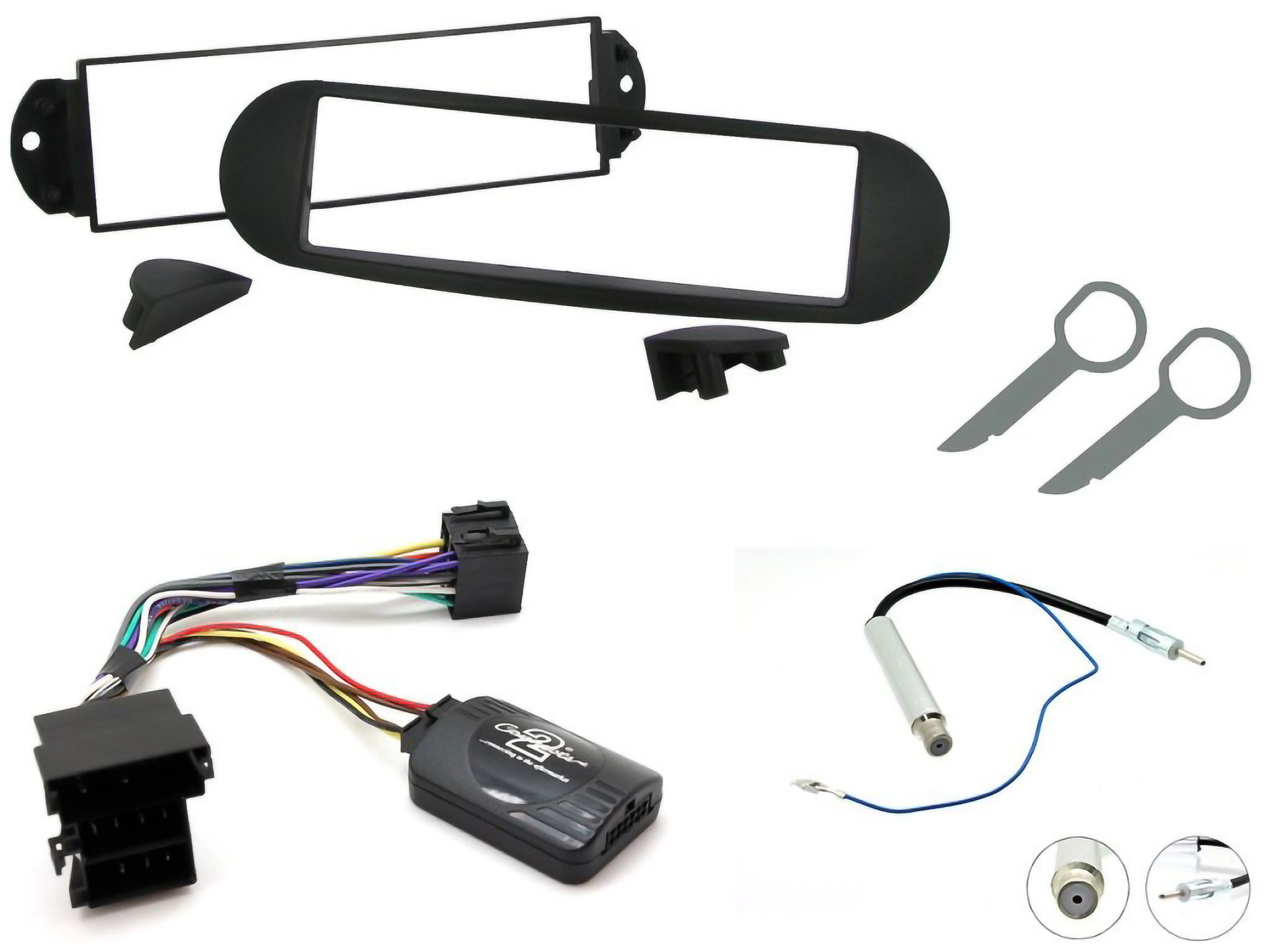 Installationskit Volkswagen Beetle 98-12, Enkeldin-din