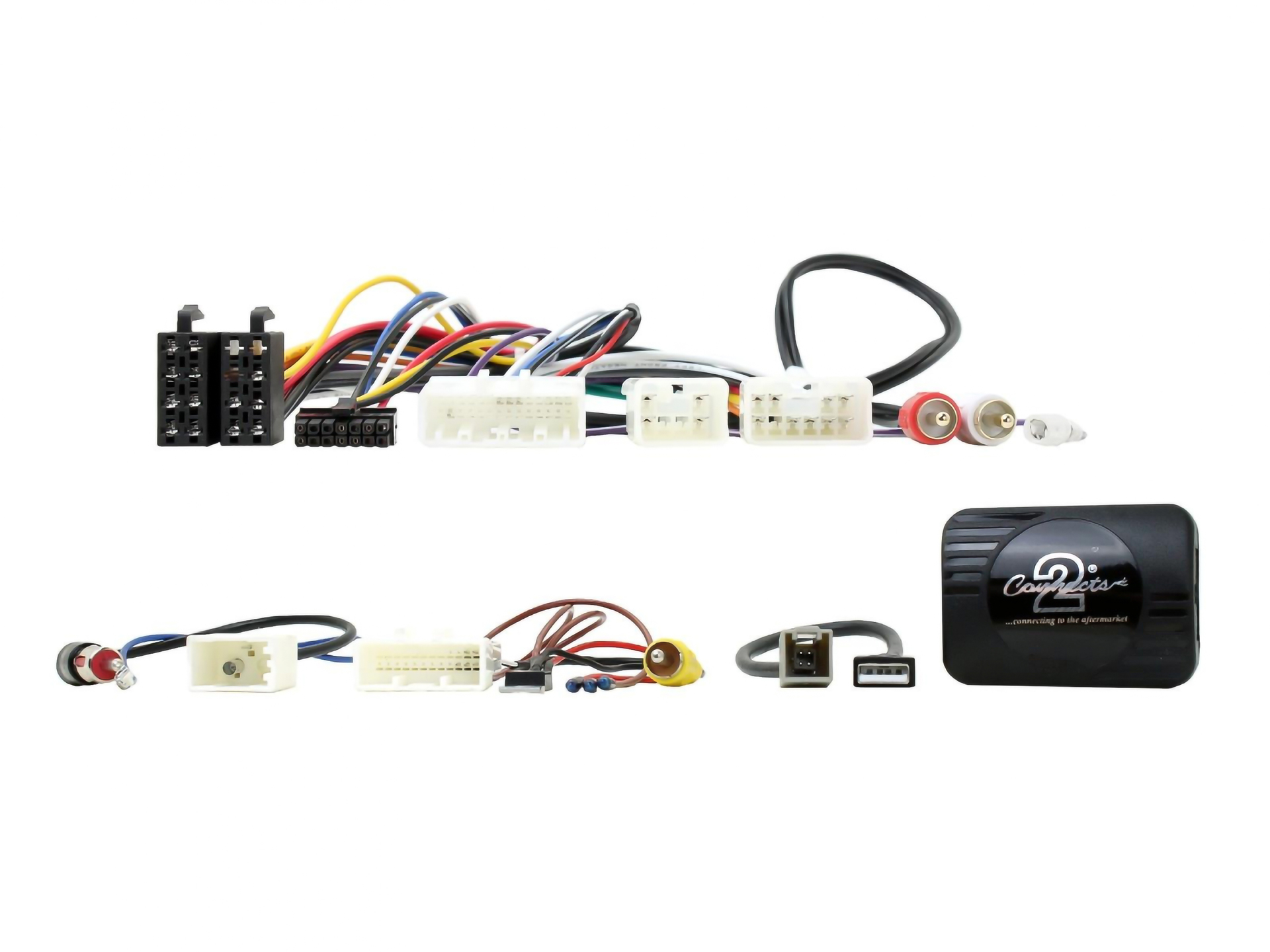 Rattstyrningskablage Toyota 2011>, Retention för backkamera, USB, A